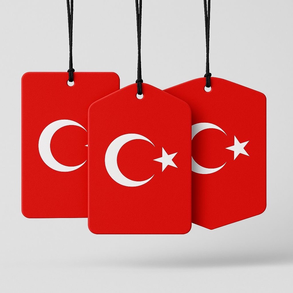 3-Pack Turkish Flag Car Air Fresheners 🇹🇷 – Unique Design